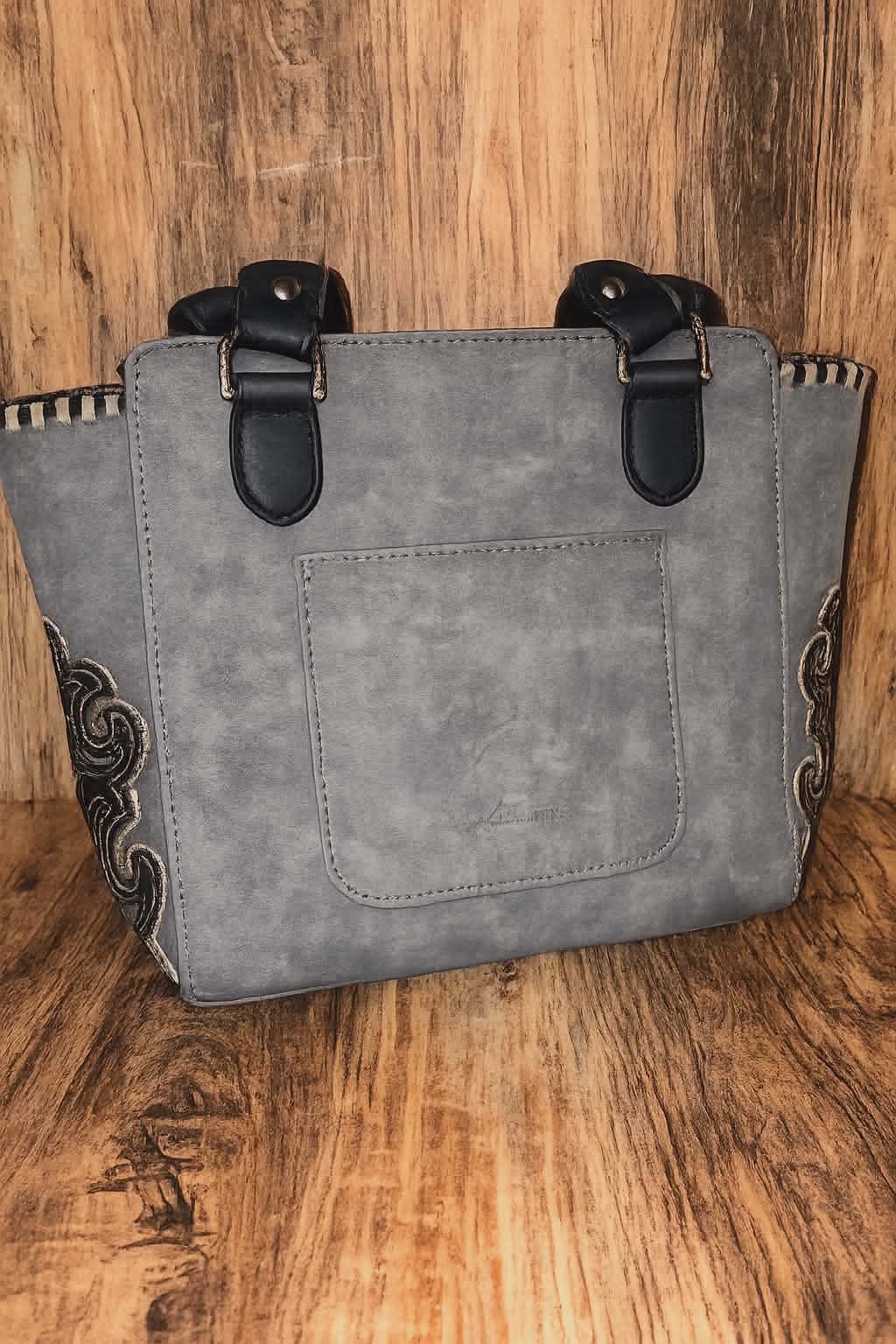 Montana West Leather Tote Bag with Fringe