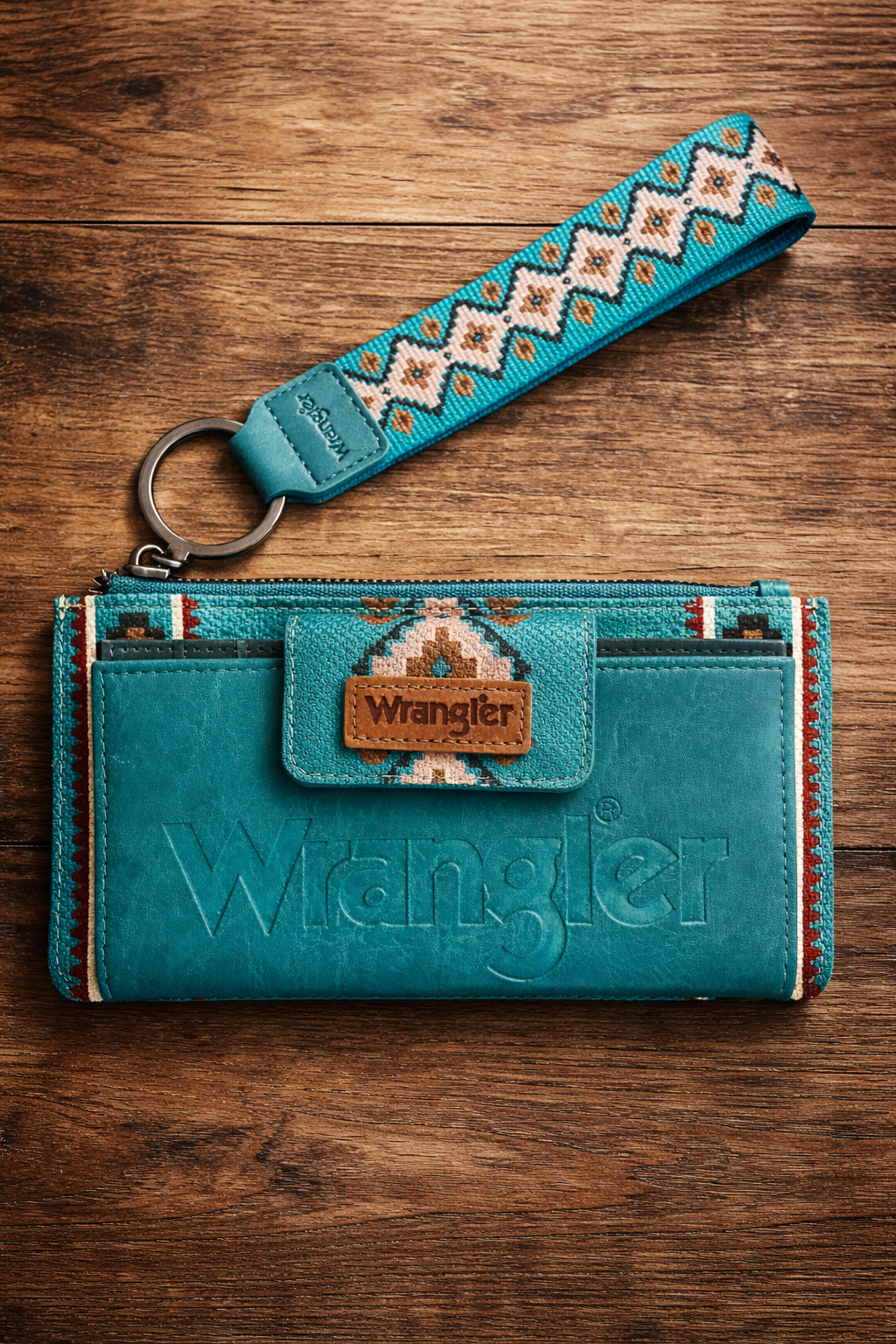 Wrangler Turquoise Aztec Wallet