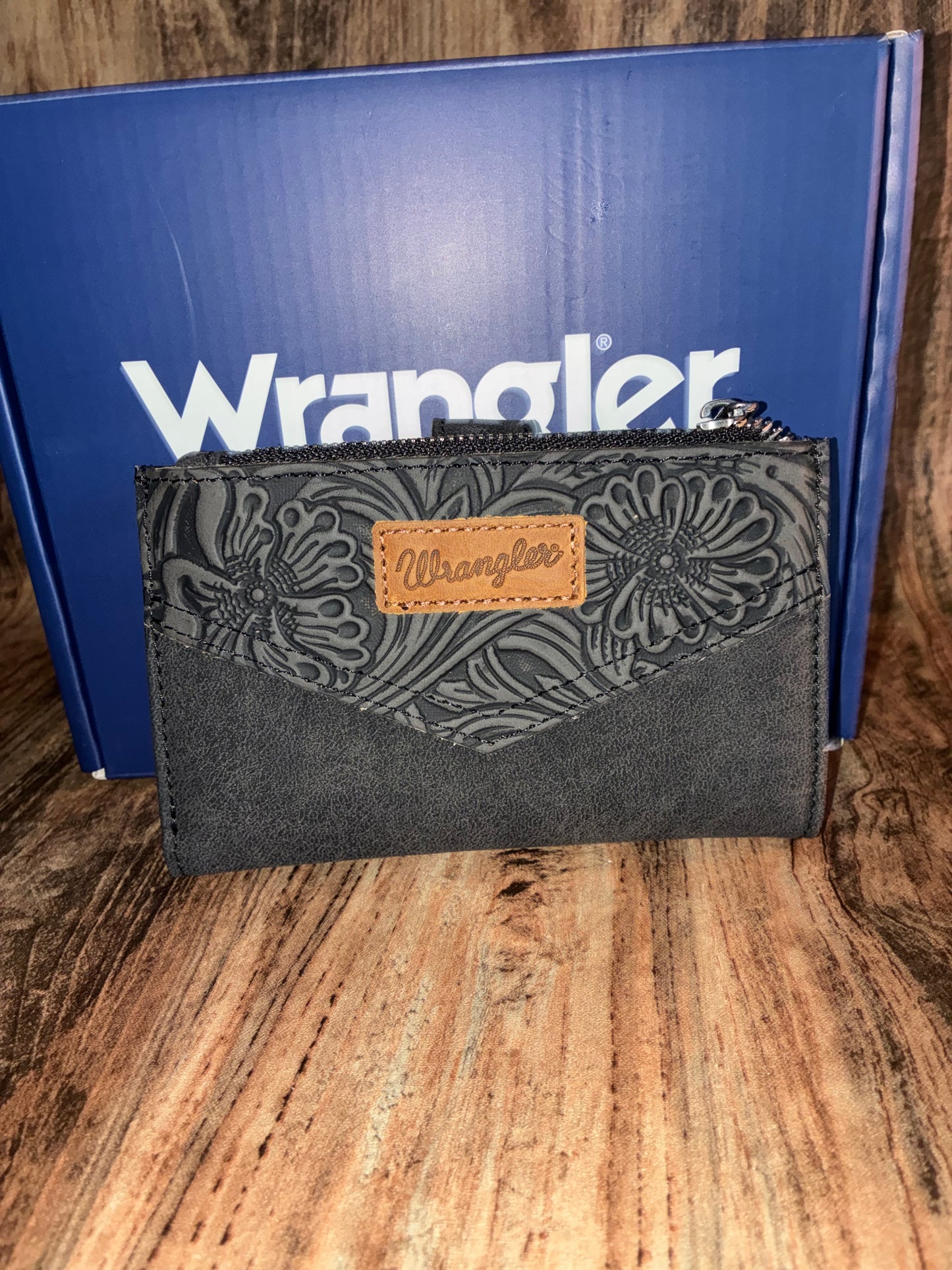 Wrangler Tooled Leather Wallet