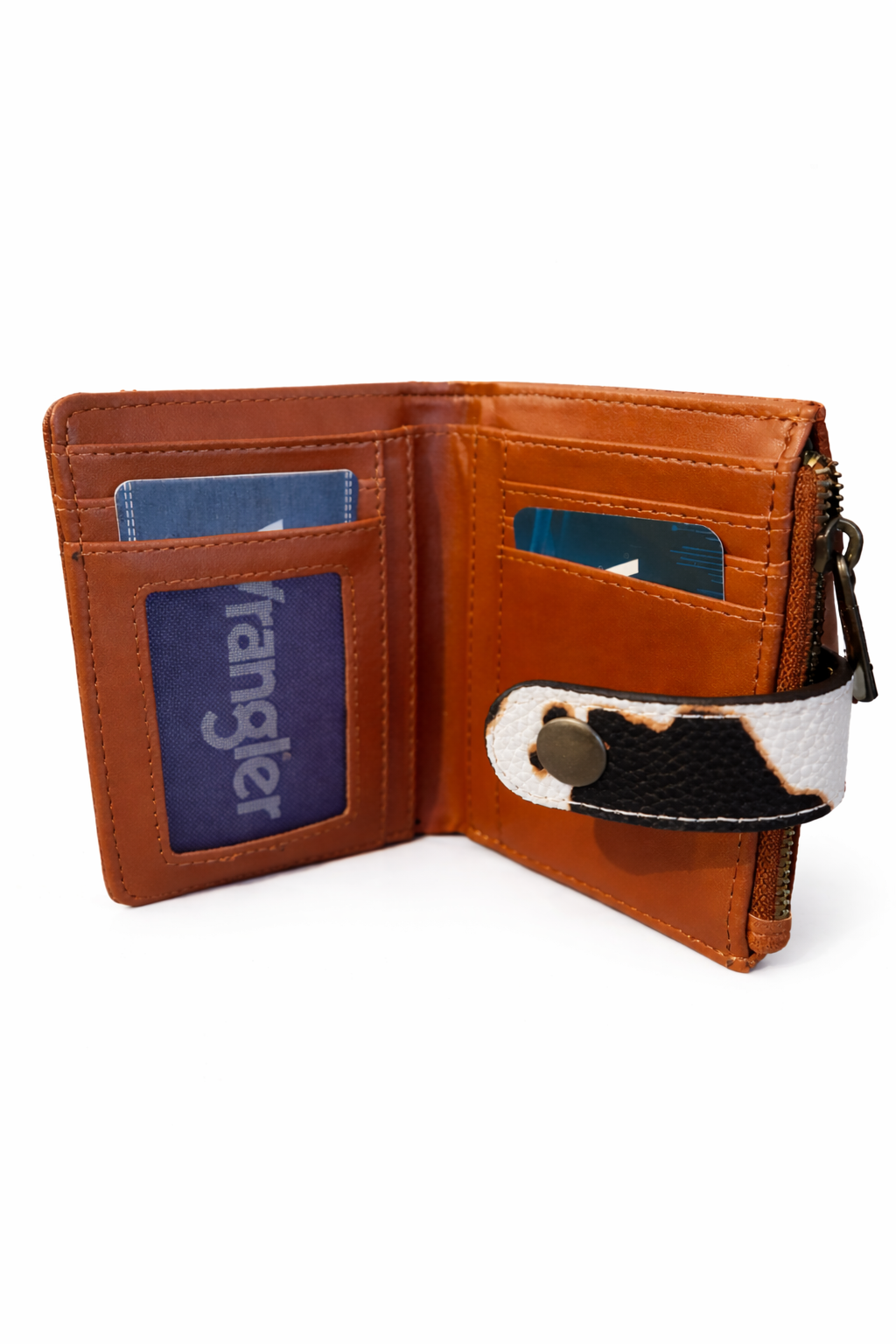 Wrangler Cowprint & Leather Wallet