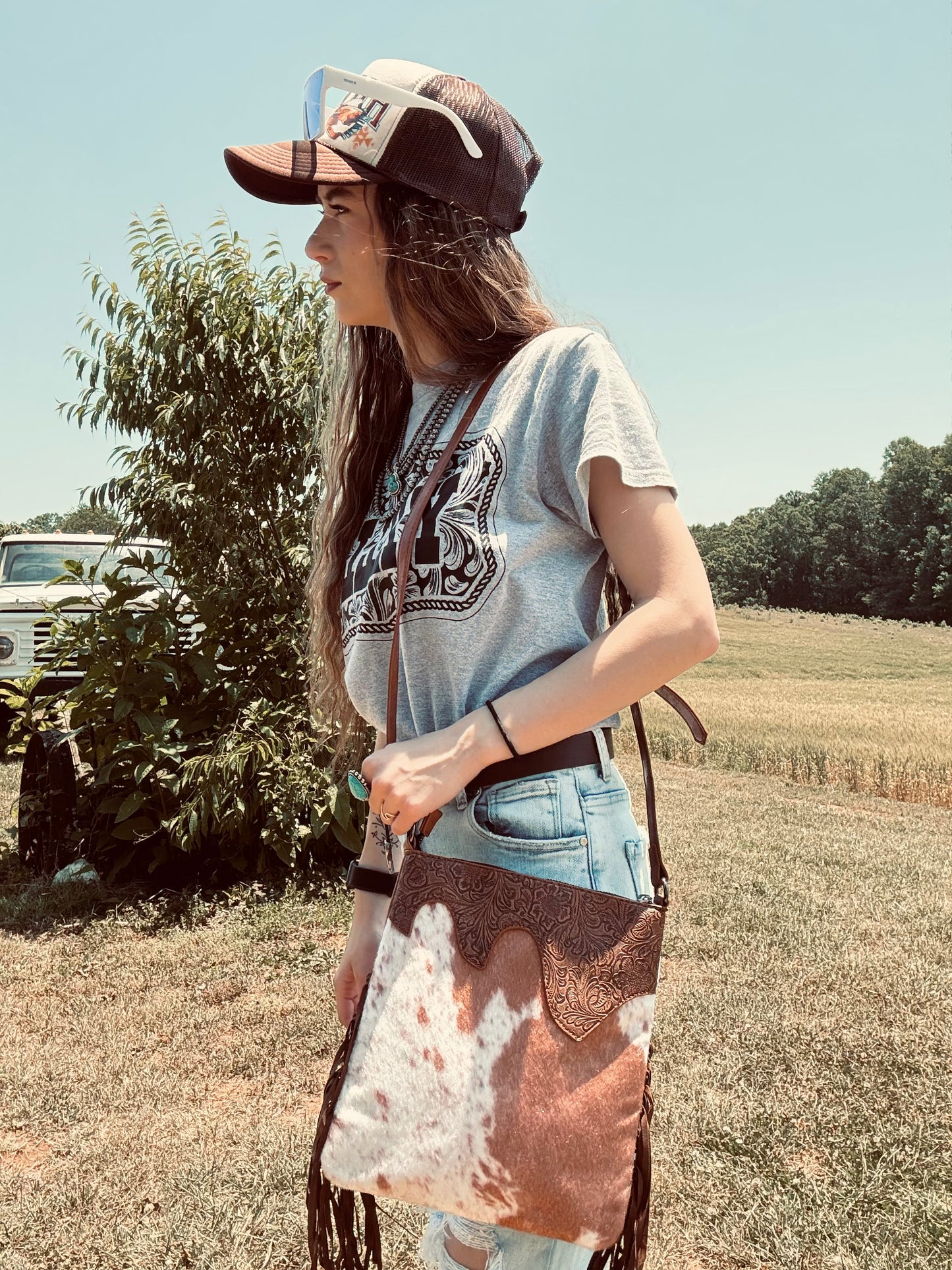 Western Fringe Crossbody