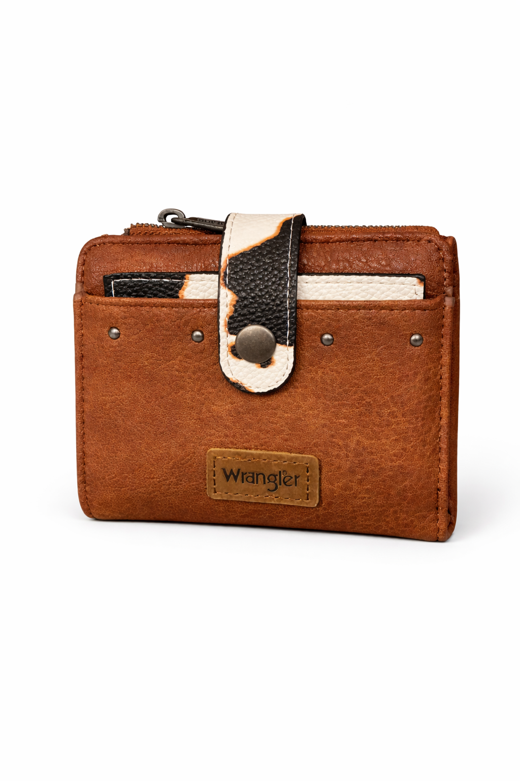 Wrangler Cowprint & Leather Wallet