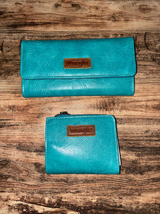Wrangler Turquoise Wallet Set
