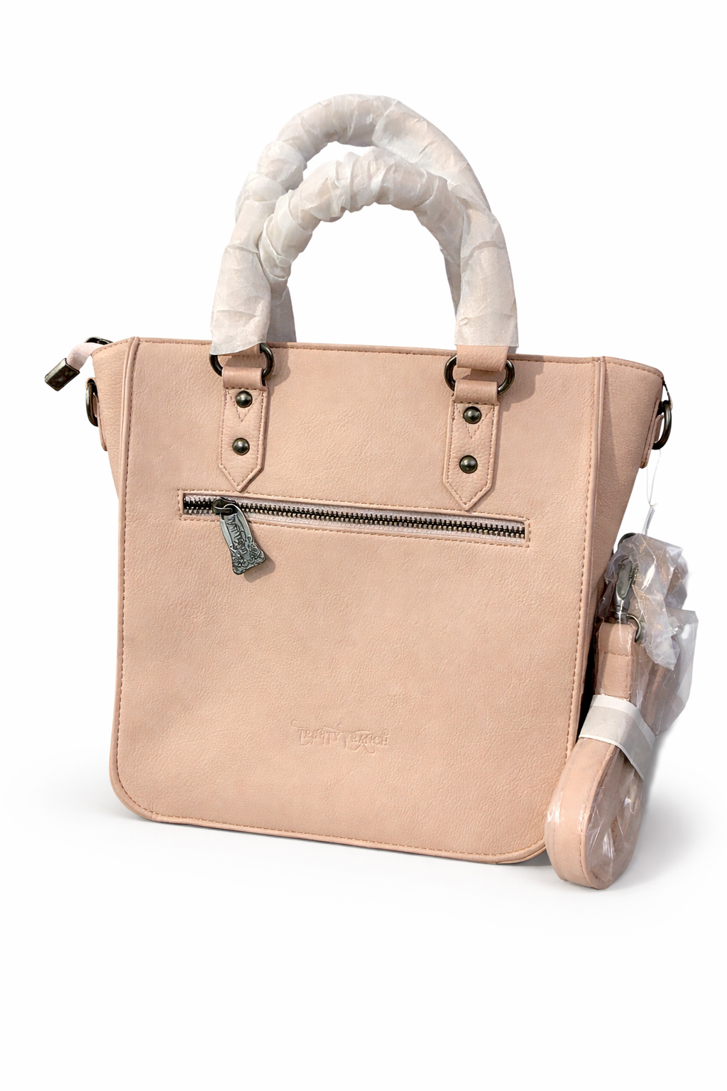 Blush Tooled Leather Purse