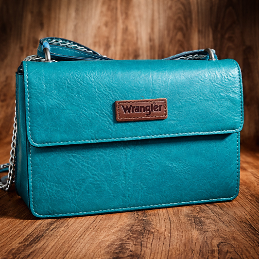 Wrangler Leather Flap CrossBody